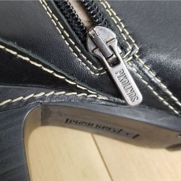 Pikolinos Black Leather Ankle Boots - Picture 7 of 15